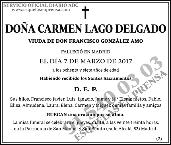 Carmen Lago Delgado